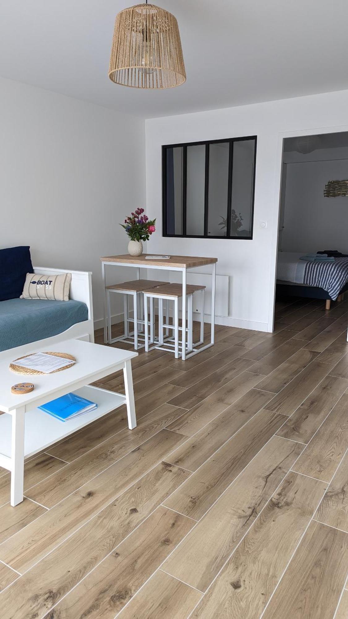 Ferienwohnung L'Echappee Bleue, Vue Mer Binic Exterior foto